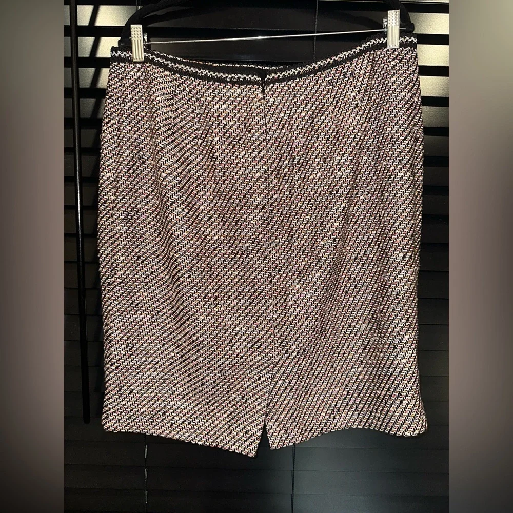 Talbots Petite Tweed Pencil Skirt Plus Size 16P Multicolor